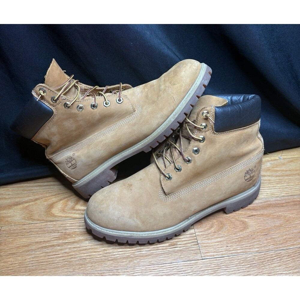Timberland 6 Inch Premium Waterproof Boots Size Men’s 12 Wheat Nubuck Leather